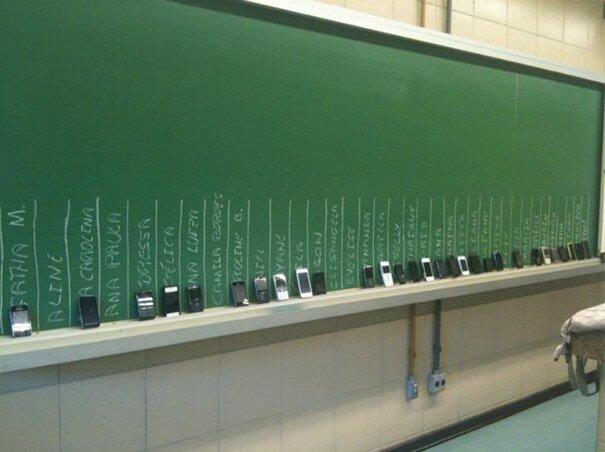 How do you stop kids from texting in class instead of them paying attention?