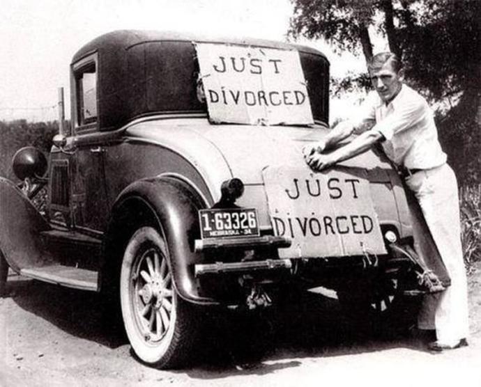 Do people celebrate and announce divorces as they do marriages?