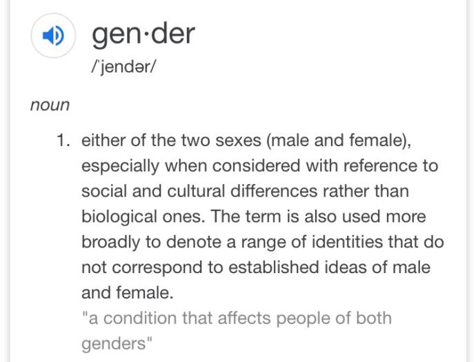 There are only 2 genders. Agree or Disagree?