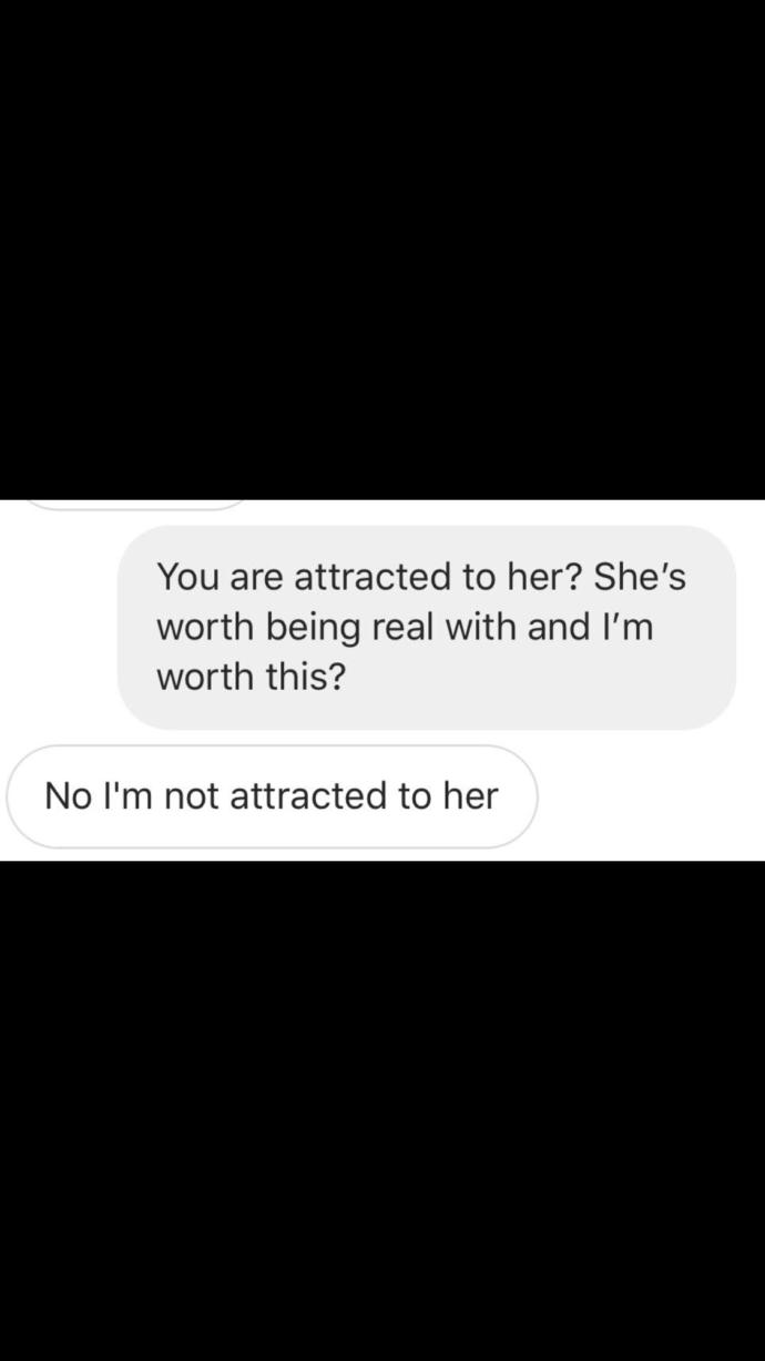 What do you think of these text my husband sent to another woman?