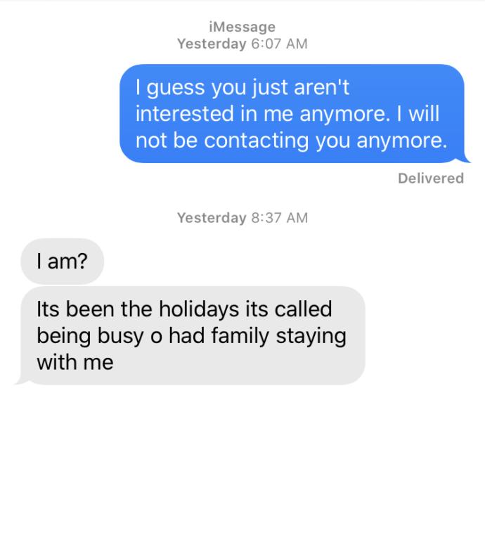 Was he saying that hes not interested?