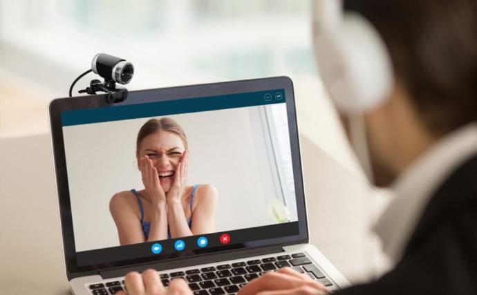 Online chat with computer and webcam or phone or tablet?