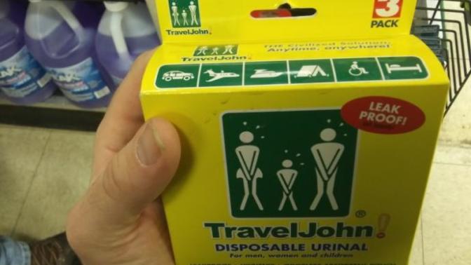 Would you be interested in a travel John/urinal?