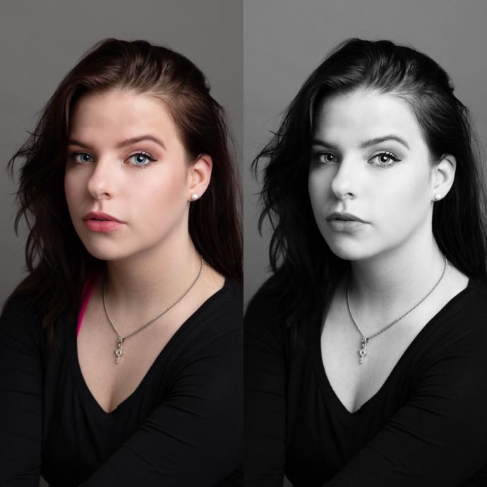 Should I use normal or black and white headshots for my musical theatre auditions?