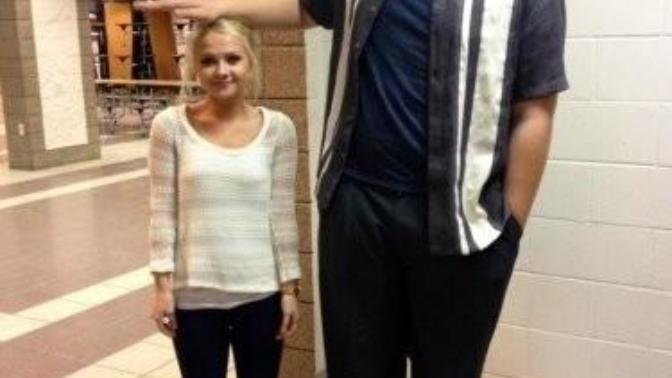 What would you consider to be the ideal height difference between a man and a woman in a relationship?