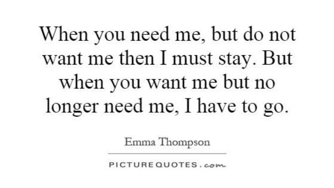 Would you rather be wanted or needed? And why?