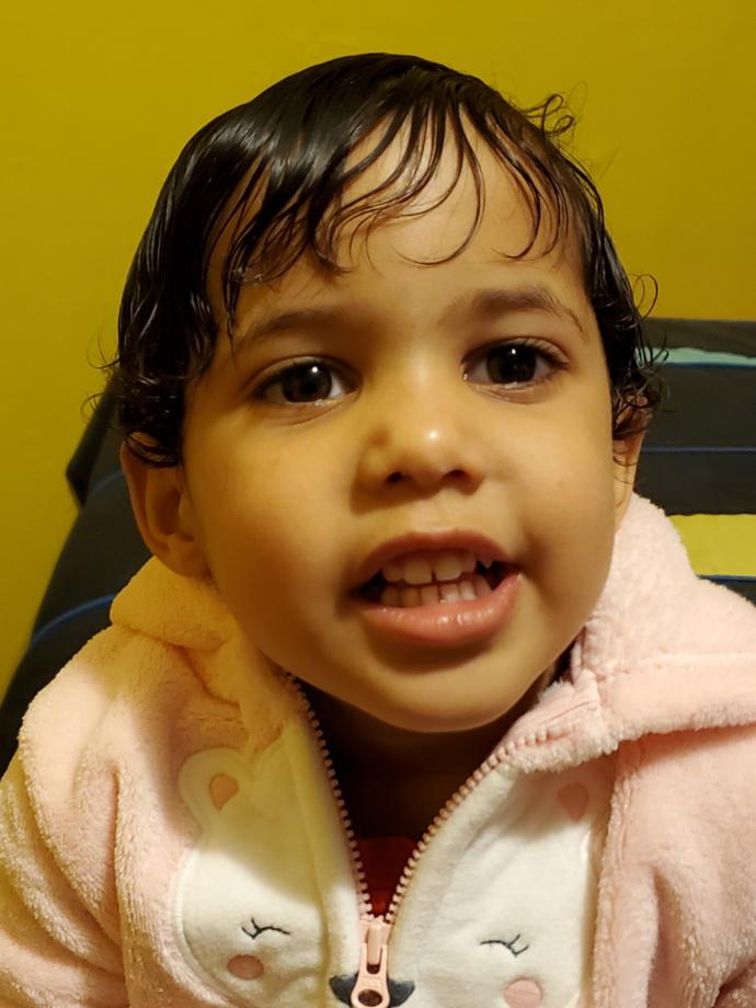 How cute she is?