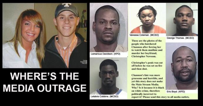 Why does the media ignore misogynistic black male on white women violence/rape/murder?