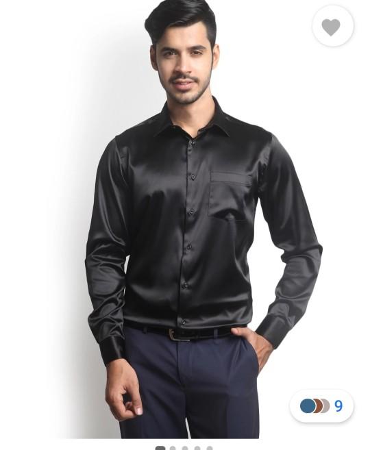 Do satin/silk shirts look good on men? What is the ideal combination to wear it with?