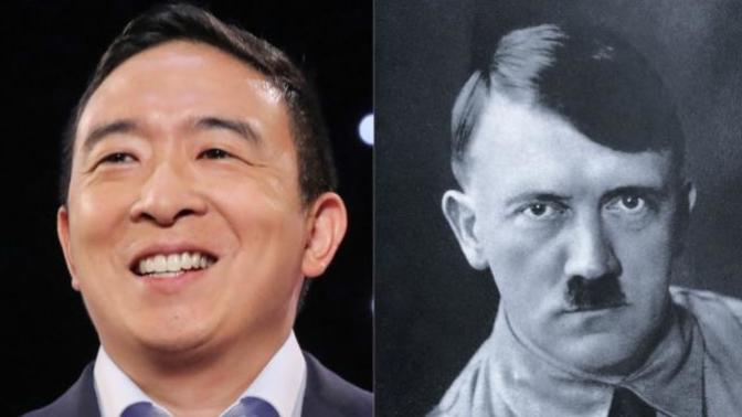 Is Andrew Yang really like Adolf Hitler?