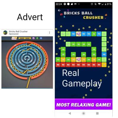 How do mobile game developers get away with false advertising?