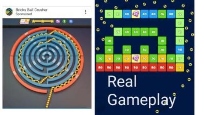 How do mobile game developers get away with false advertising?