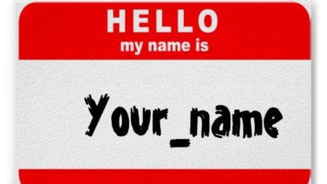 If you were going to create a new screen name and it has to be funny or clever?