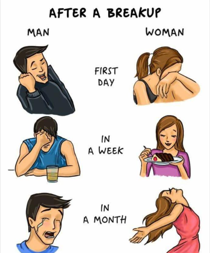 Why do guys struggle so much with break ups?