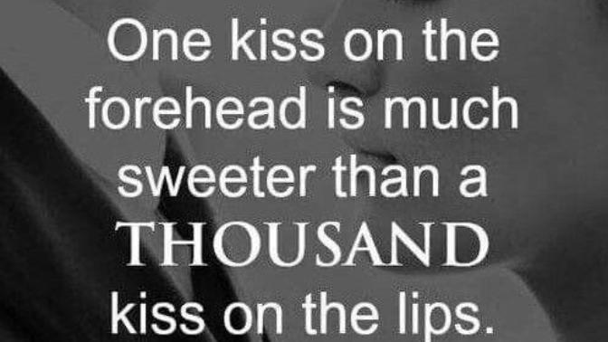 How do you feel about forehead kisses💋💋?