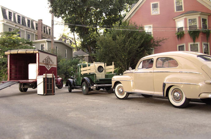 Which of these photos is the model car?
