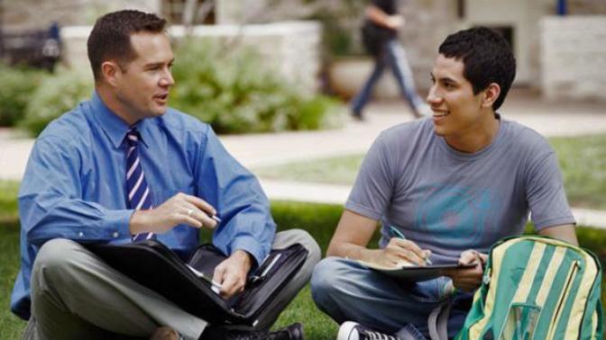 Have you ever seen and talked with a teacher or professor outside of class?
