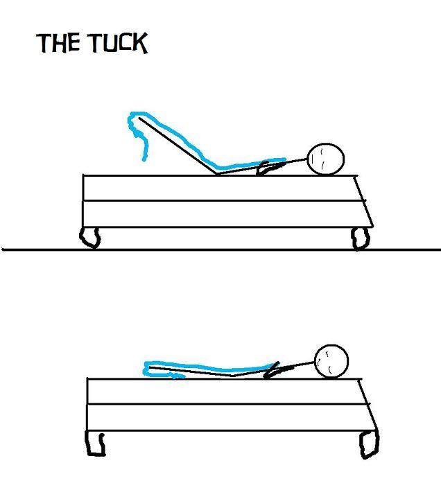 When you sleep, do you tuck the blankets underneath your feet, let the