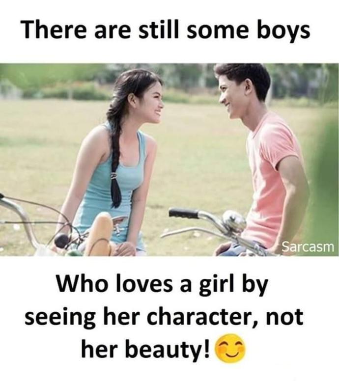 I think its bullshit when they say that men or women dont judge by looks, you think?
