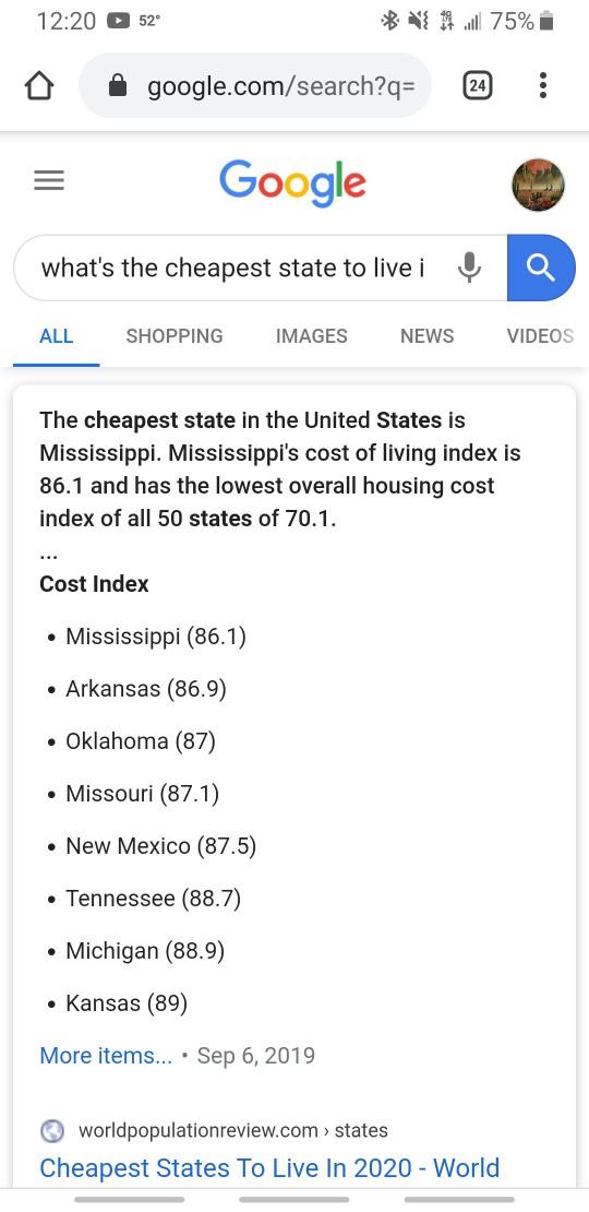 What's the cheapest state to move to?