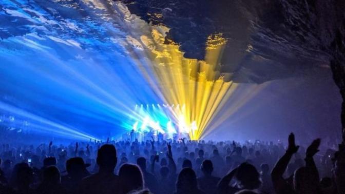Would you like to visit and hear music in the Volcano Room inside Tennessee's Cumberland Cavern?