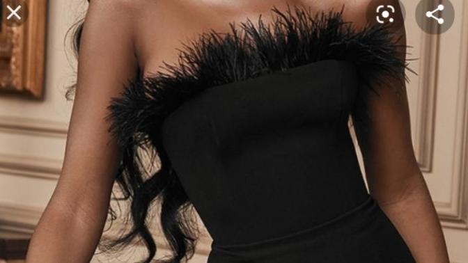 Girls, Which necklace goes well with the neckline of this dress?