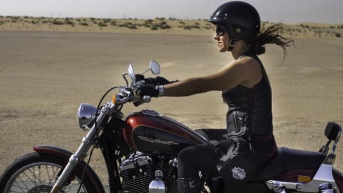 Are women more badass riding Harleys or riding street bikes?