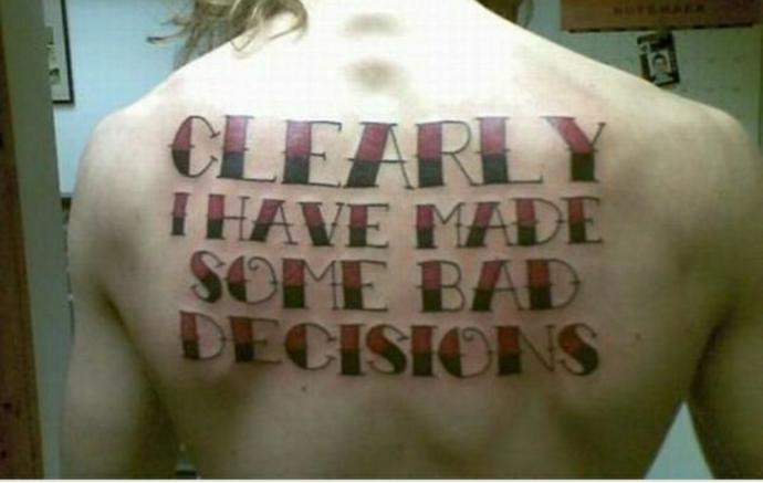 Do you tell someone if their tattoo is bad?