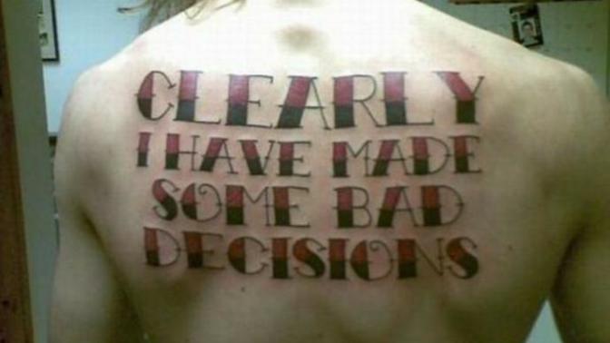 Do you tell someone if their tattoo is bad?