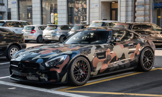 Which of these camouflaged wrapped cars would you choose?