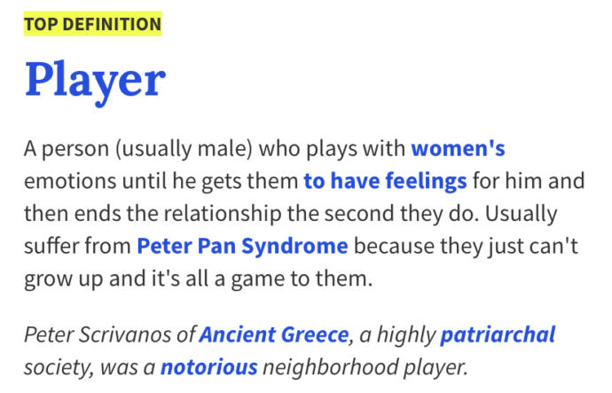 OK, I have a question about the question..."If someone had sex with over 50 people are they a player"?