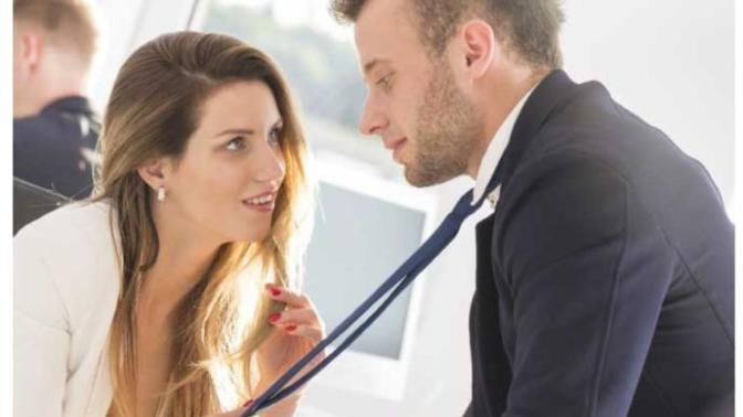 A lot of my male Co-workers flirt within a second after they finish up with a phonecall to their partner on break. Do you females do this & why?