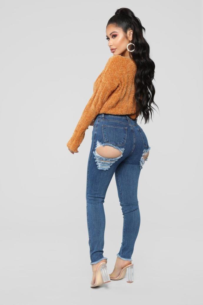 What do you think about butt ripped jeans?