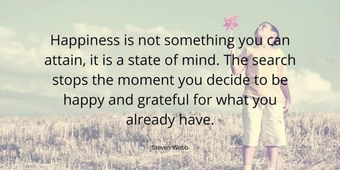 You can choose to be happy
