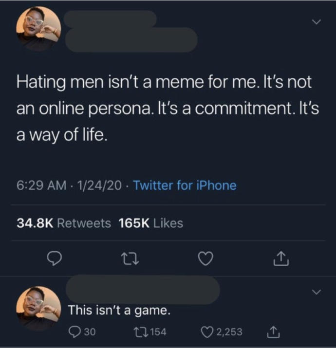 Why are feminists surprised people don’t like them when they post shit like this?