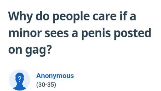 Why are pedophiles allowed to keep spreading their sickness on G@G?