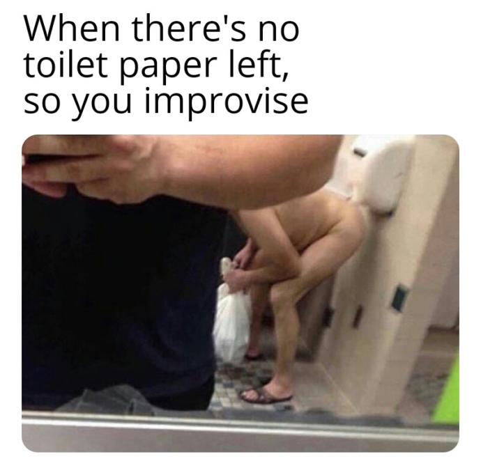 What? Hes not entitled to ass paper