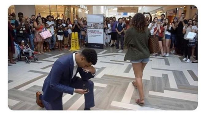 If a man proposes to his girlfriend, and she says no, is the relationship over?