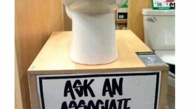 Would you ask a Home Depot Associate for a demonstration of a toilet?