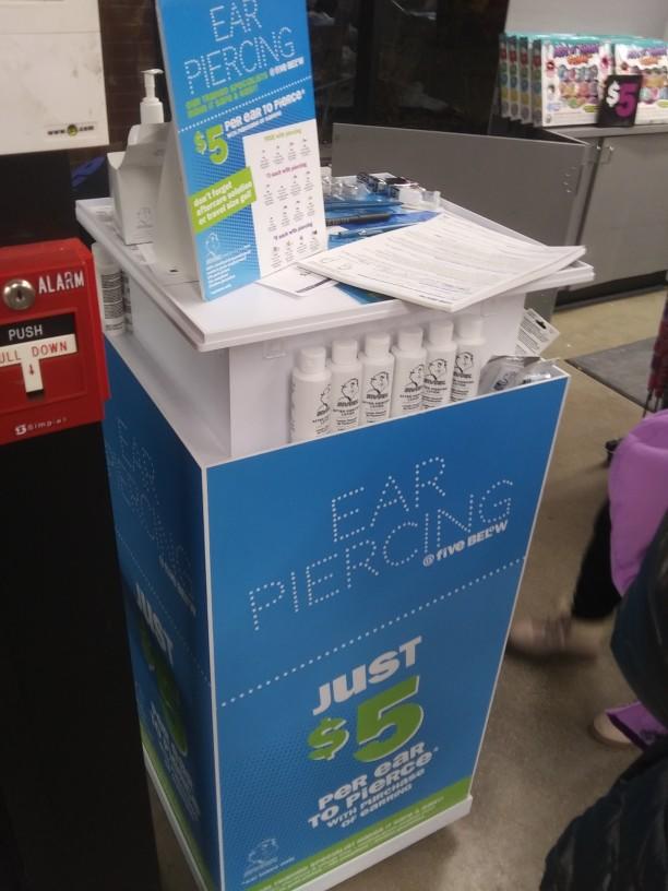 Would you get ear pierced at a value store like five below?