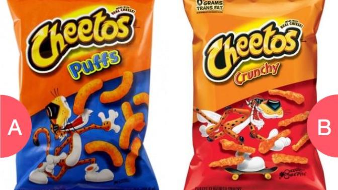 Do you prefer the puffy cheetos or the crunchy cheetos?