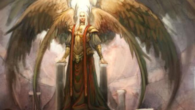 How glorious was the singing done by Lucifer when he was in Heaven?