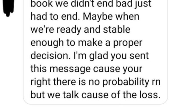 What does even mean text he hasn't texted me after that text?