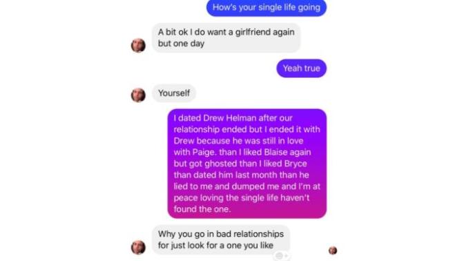 What did he mean by look for an relationship I like?