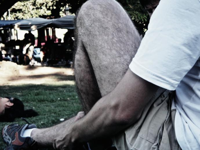 What looks good on men wearing shorts?