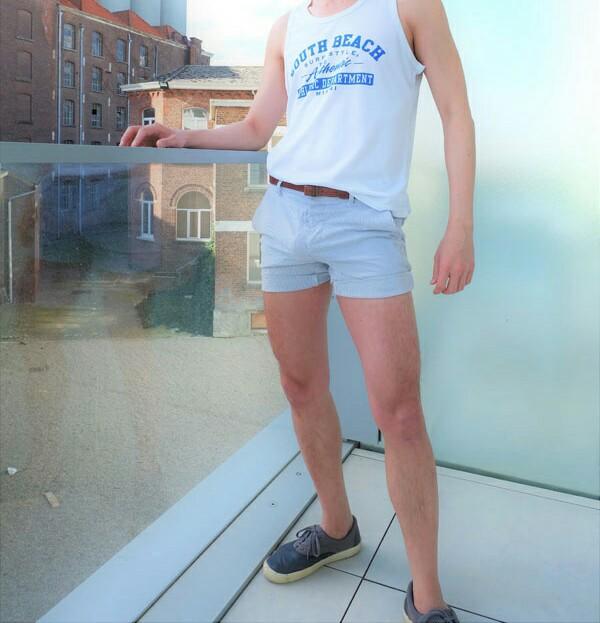 What looks good on men wearing shorts?