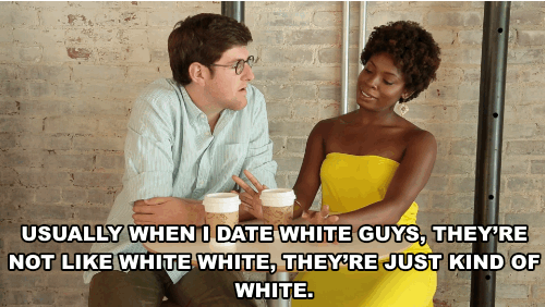 Do you speak carefully when entering an interracial relationship or do the things you say not really cross your mind?