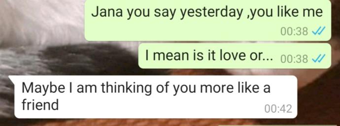 Whats she mean?