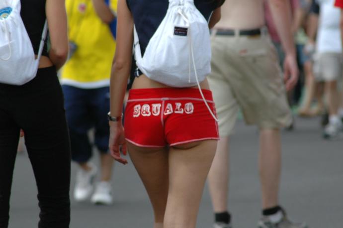 Do you think that this girls wearing underwear?