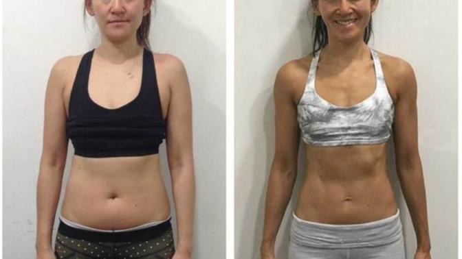 How to get rid of skinny fat and become toned like the picture on the right?